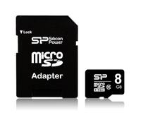 Silicon Power Scheda di memoria 8 GB microSDHC UHS-1 Elite