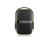 Silicon Power SP010TBPHDA60S3K Hard Disk Esterno Portatile da da 1 TB, Armor A60 Antiurto/2.5", USB 3.0, Resistente all'Acqua, Grado Militare MIL-STD-810G e IPX4, Nero