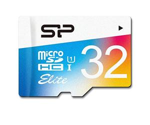 Silicon Power SP032GBSTHBU1V20SP Elite Scheda Micro SD da 32 GB con Adattatore SD, UHS-1 Classe 10, Velocità di Lettura Fino a 85MB/s, Nero