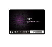 Silicon Power SP120GBSS3S60S25 S60 SSD da 120 GB, 2.5"/7 mm SATA III 6Gb/s, Trasferimento Dati Fino a 500Mb /s, 3K P/E Ciclo Toggle MLC, Nero
