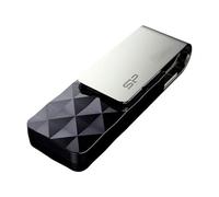 Silicon Power SP128GBUF3B30V1K Blaze B30 Chiavetta USB 3.0 Girevole da 128 GB, Nero