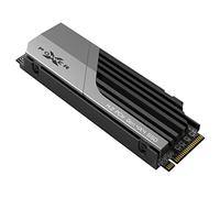 Silicon Power XS70 SP04KGBP44XS7005 - Disco rigido SSD con dissipatore di calore, compatibile con Playstation 5, Nvme PCIe Gen4 M.2 2280, gioco interno R/W fino a 7200/6800 MB/s 4 TB
