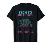 Silicon Tech - Maglietta retrò California Valley Code Circuit Maglietta