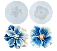 silicone a forma di fiore 3D, stampi in silicone per candele, stampi per candele fai da te, per realizzare candele e sapone