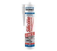 SILICONE ACETICO ALTA TEMPERATURA 'HIGH TEMPERATURE' rosso ml 310 12 PZ