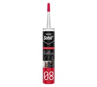 SILICONE ACETICO ALTA TEMPERATURA 'SNH' rosso ml 300 - (ral 3024) 12 PZ