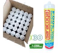 Silicone acetico antimuffa SIL 3004 trasparente 30 pezzi