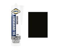 Silicone Acetico Sil Universale Bostik Nero Ral 9005 280 ml 12 Pezzi