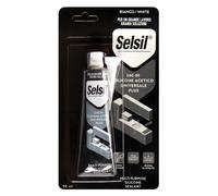 Silicone Acetico Universale Bianco (RAL 9010) Tubetto Selsil 12 Pezzi 50 ml