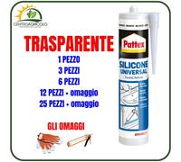 SILICONE ACETICO UNIVERSALE PATTEX IDEALE PER SIGILLATURE NON POROSE 280ML
