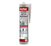 Silicone Acetico Universale RAL 9010 Bianco Fischer 25 Pezzi 280 ml