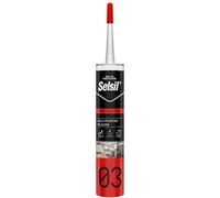 Silicone acetico universale 'sac 100' trasparente ml 280 (25 pezzi) SELSIL