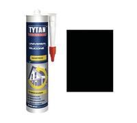 Silicone Acetico Universale Tytan Nero Ral 9005 280 ml 3 Pezzi