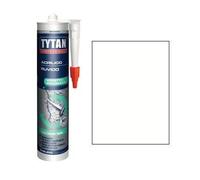 Silicone Acrilico Ruvido Tytan Bianco Verniciabile 300 ml 24 Pezzi