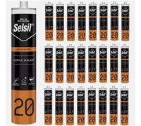 Silicone Acrilico Verniciabile Bianco Impermeabilizzante 310 ml 5 PEZZI