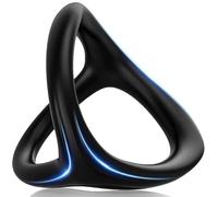 Silicone Ad Alta Elasticità Unico Design A Forma Di Y Classico Nero Multifunzione Indoor Fitness Casa Allevamento Massaggio Anello -D14