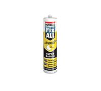 Silicone Adesivo Sigillante Fix All Turbo Soudal 290 Ml - Bianco Super rapido