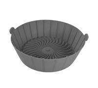 Silicone Air Fryer Basket Liners - AirFryer Liners Reusable | 1x Round Air Fryer Tray With Handle, Heat Resistant Easy Cleaning Non-Stick Silicone Baking Pans For Oven Microwave Oven Steamer