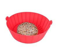 Silicone Air Fryer Basket Liners - AirFryer Liners Reusable | Round Air Fryer Fryer Tray with Handle, Heat Resistant Easy Cleaning Non-Stick Silicone Baking Pans For Oven Microwave Forno Steamer