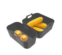 Silicone Air Fryer Liners - 7.24 X 7.24in Non Stick Basket for Cooking Convenience, Reusable with Easy Cleaning, Oven Steamer for Vegetables, Meat, Food Grade, Kitchen