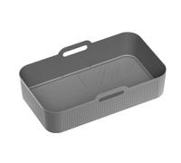 Silicone Air Fryer Pot, Rectangle Reusable Non-Stick Pot Baking Tray