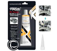 Silicone Alte Temp erature,Sigillante Motore Alte Temperature,Pasta Guarnizione Motore,Silicone Nero per Auto,Temperature Fino a +340 ℃,85 g