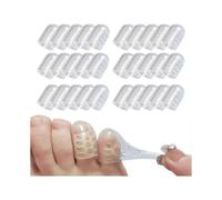 Silicone Anti-friction Toe Protector, 30/60 Pcs Silicone Breathable Toe Covers Little Toe Protectors Caps Guards for Corns, Blisters RLB