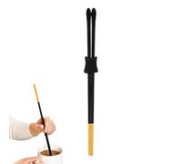 Silicone Anti-Scalding Long Cooking Chopsticks - 12 Inch Heat-Resistant Reusable Kitchen Cooking, Frying, Hot Pot & Grilling Chopsticks, Non-Slip, Dishwasher Safe, Black, 1 Pair