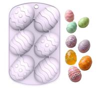 Silicone antiaderente di grado alimentare Uovo Pasqua riutilizzabile per la preparazione torte al mousse cioccolato budini gelatine saponi fai-da-te e dessert