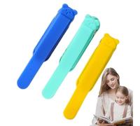 Silicone Automatic Bookmarks - 3X Smart Book Mark Clip, Silicone Bookmark Clip, Automatical Book Marks for Reading, Book Markers for Kids, Readers, Women, Men