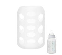 Silicone Baby Bottle Covers, Non-Slip Bottles Protector, Glass Feeding Bottle Sleeve for Travel, Outdoor, Stroller, Park, Car, Walking, Home, Nursery, Feeding Time, 8.5cm