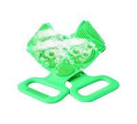 Silicone Back Brush - Double Sided Bath Scrubber | Elastic Body Cleaner