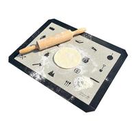 Silicone Baking Mat - Non Slip Heat Resistente, Reusable Kitchen Sheet for Safe Food Preparation Oven Liner for Dough Pastry Rolling Cutting Baking Frying Microwave Grill BBQ Ristorante Cooking Use