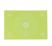 Silicone Baking Mat with Scale | 64x45cm Non - Stick Dough Mat for Rolling & Kneading | High Temp Tolerant Baking Sheet for Kitchen/Pastry/Bread | Food Grade Simple to Maintain (Green)