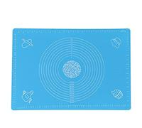 Silicone Baking Mat with Scale | 64x45cm Non - Stick Dough Mat for Rolling & Kneading | High Temp Tolerant Baking Sheet for Kitchen/Pastry/Bread | Food Grade Simple to Maintain (Blue)