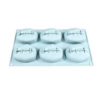 Silicone Baking Mold Set - 6 Cavity Nonstick Easy Release Shapes for Cake Muffin Cookie Dessert DIY Food Craft Use for Home Kitchen Wedding Birthday Party | Food Grade Flexible Heat Resistant Baking
