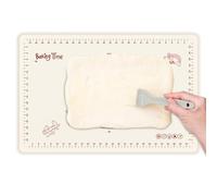 Silicone Baking Sheet | Thick Reusable Pie Pizza Fondant Making Mat | Anti-Slip Non-Stick Pizza Tray Accessories for Kneading Rolling Cookie Dough Bread Cakes Kitchen Counter Dining Oven