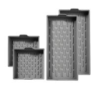 Silicone Baking Tray Set - Silicone Pans for Baking | Cookie Basking Tray | Silicon Bake Pans | 4-Piece Oven Bake Trays Food Grade Bakeware | Non-Stick Basking Trays for Oven