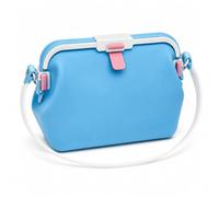 Silicone Beach Bag - Waterproof Pool Tote Bags for Women (M-3500ml,Blue)