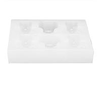Silicone Bear Stampo Cake Cioccolato Cioccolato Baking Tool Grade non appiccicoso Riutilizzabile per Craft Creata da 6 pezzi da 6 pezzi stampi a forma di orso