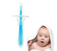 Silicone Bebe Brosse a Dents Brosse De Nettoyage de Dents Enfants Bleu
