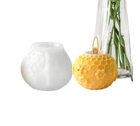 Silicone Beehive Pillar Candle Mold, 3D Honeycomb Design For DIY Beeswax, Soy Wax, Soap, Or Plaster Crafts, Handmade Aromatherapy Candle Mold, Sizes A B C, 11x6x6cm / 9x9x8cm / 8x5x7cm, Lightweight