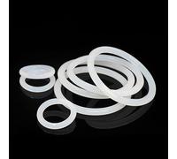 Silicone bianco/VMQ 5,7 mm di spessore diametro esterno 55/60/65/70/75/80/85/90/95/100 mm O ring in gomma Anelli di tenuta Guarnizione olio Rondella impermeabile-55x43,6x5,7mm-1 pezzo