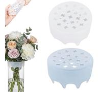 Silicone Blossom Grid Flower Arranger, Silicone Flower Frog Arranger Grid, Flexible Reusable Floral Grid for Vases, Stretchable Flower Arrangement Holder, Waterproof Flower Frogs (2Pcs-B)