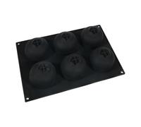 Silicone Blueberry Baking Mold 6 Cavity, non stick riutilizzabile torta per muffin Cupcake Pudding Gelatina Chocolate Ice Cream, Food Grade Heat Resistant Bakeware for Home Kitchen Restaurant Party