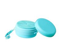 Silicone Body Cleanser - Soft Shower Brush for Exfoliation, Portable Shower Brush and Body Cleanser with Soap Dispenser, Delicate Wash Basin on the Skin with Hanging Loop