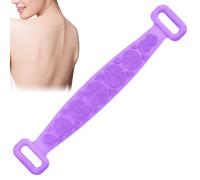 Silicone Body Scrubber 70cm Long Massage Double Sided Soft Belt | 70cm double-sided silicone body scrubber belt gently exfoliates, massages skin, and reaches full back easily in shower.