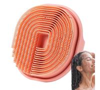 Silicone Body Scrubber, Anti-Slip Massage Loofah, 4.13x1.42in Multifunctional Ergonomic, Shower Brush, Home Bathroom for Women Hygienic Bath Brush