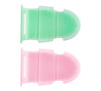 Silicone Body Scrubber, Double-Sided Shower Glove Brush, Gentle exfoliatings Massager, Soft Skin Cleaner, Non-Irritating Bath Tool, Made From High-Quality Silicone, 6.89 * 4.33in