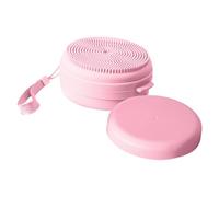 Silicone Body Scrubber, Portable Shower Brush, 2-In-1 Beauty Tool, Bodies Scrubbers Soap Dispenser Ergonomic Design, Gentle, Ideal for Bath, Travel Use, Blue/pink